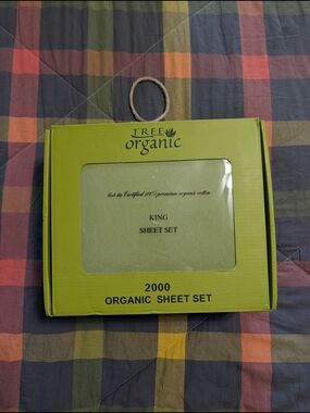 Tree Organic King Sheet Set - Green Apple